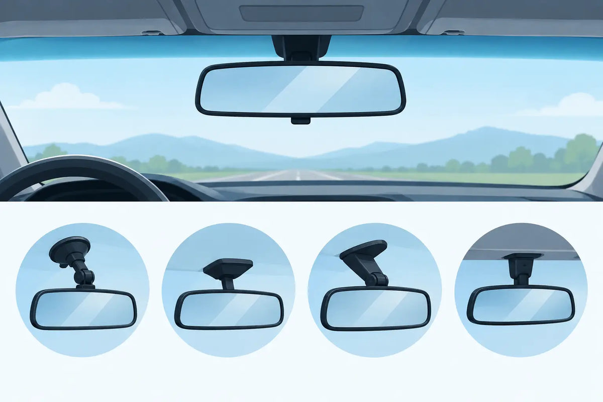 Rear View Mirror Mount Types for Everyday Cars