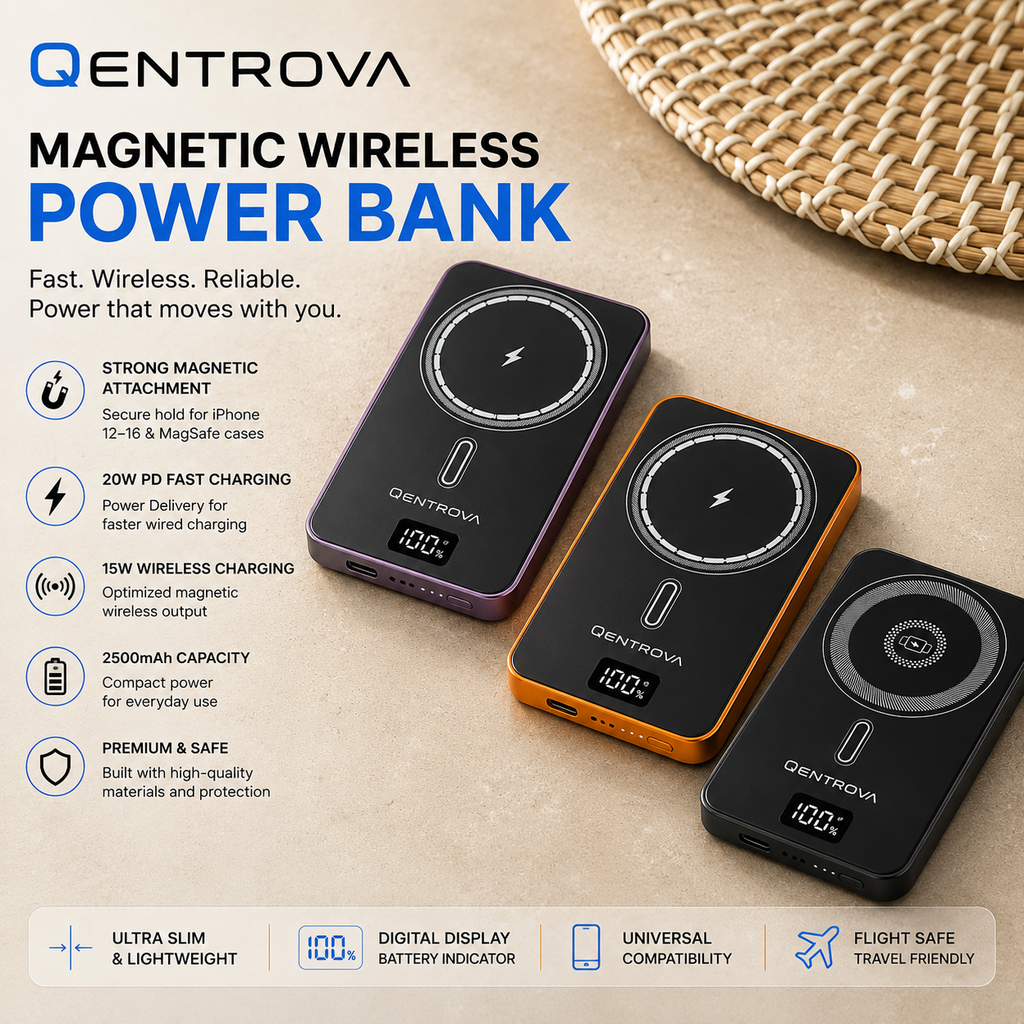 Wireless Phone Charger Battery Bank