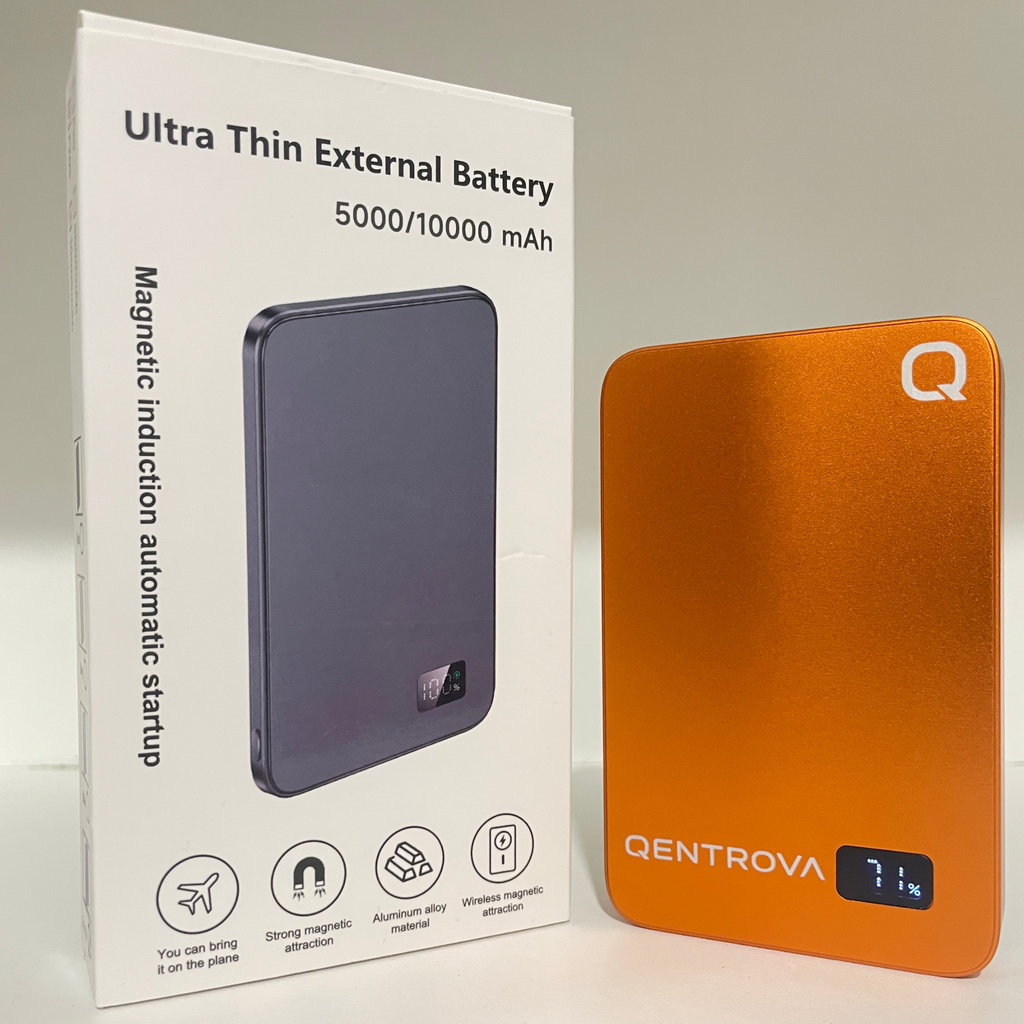Wireless Magnetic Battery Bank – 10,000mAh, 15W Fast Charge