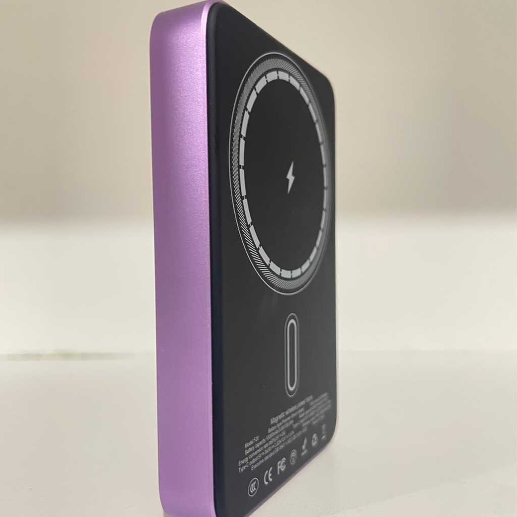 Wireless Magnetic Battery Bank – 10,000mAh, 15W Fast Charge