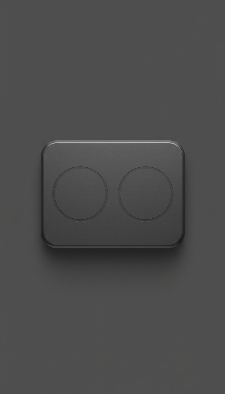 Graphite dual wireless charger pad